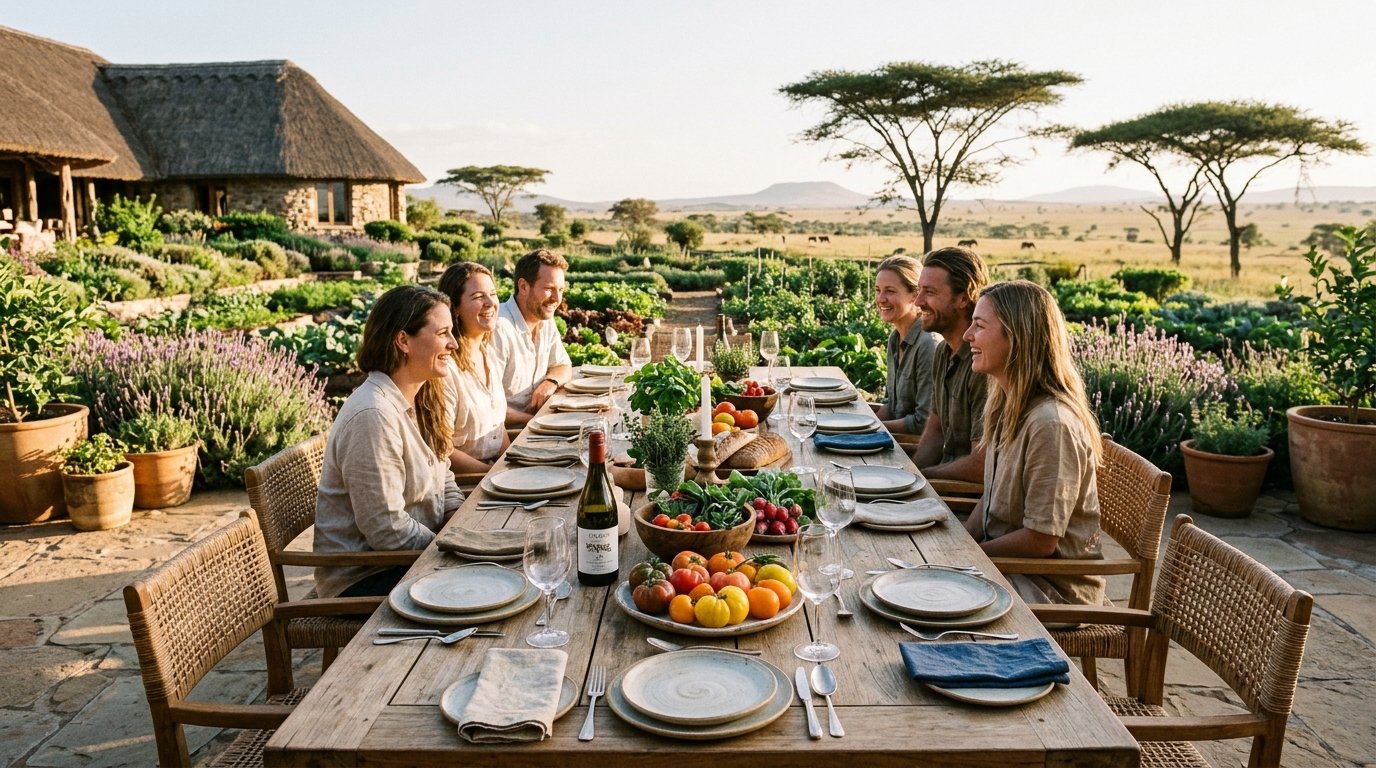 Farm-to-table dining experience at Jonik Ndovu Farm