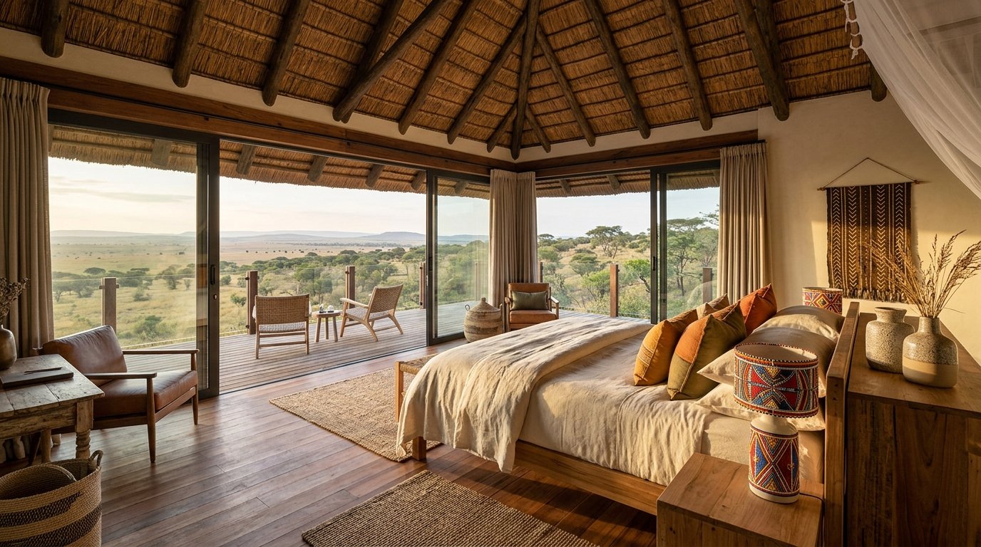 Illustrative concept of bedroom pavilion at Jonik Ndovu Farm